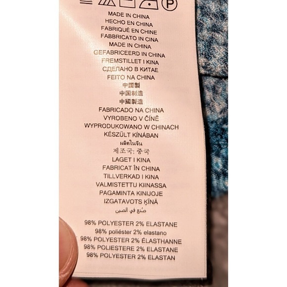 Michael Kors Turquoise Dress Chain Strap Twist Front‎ Midi XL NWT $155 MSRP - Picture 8 of 12